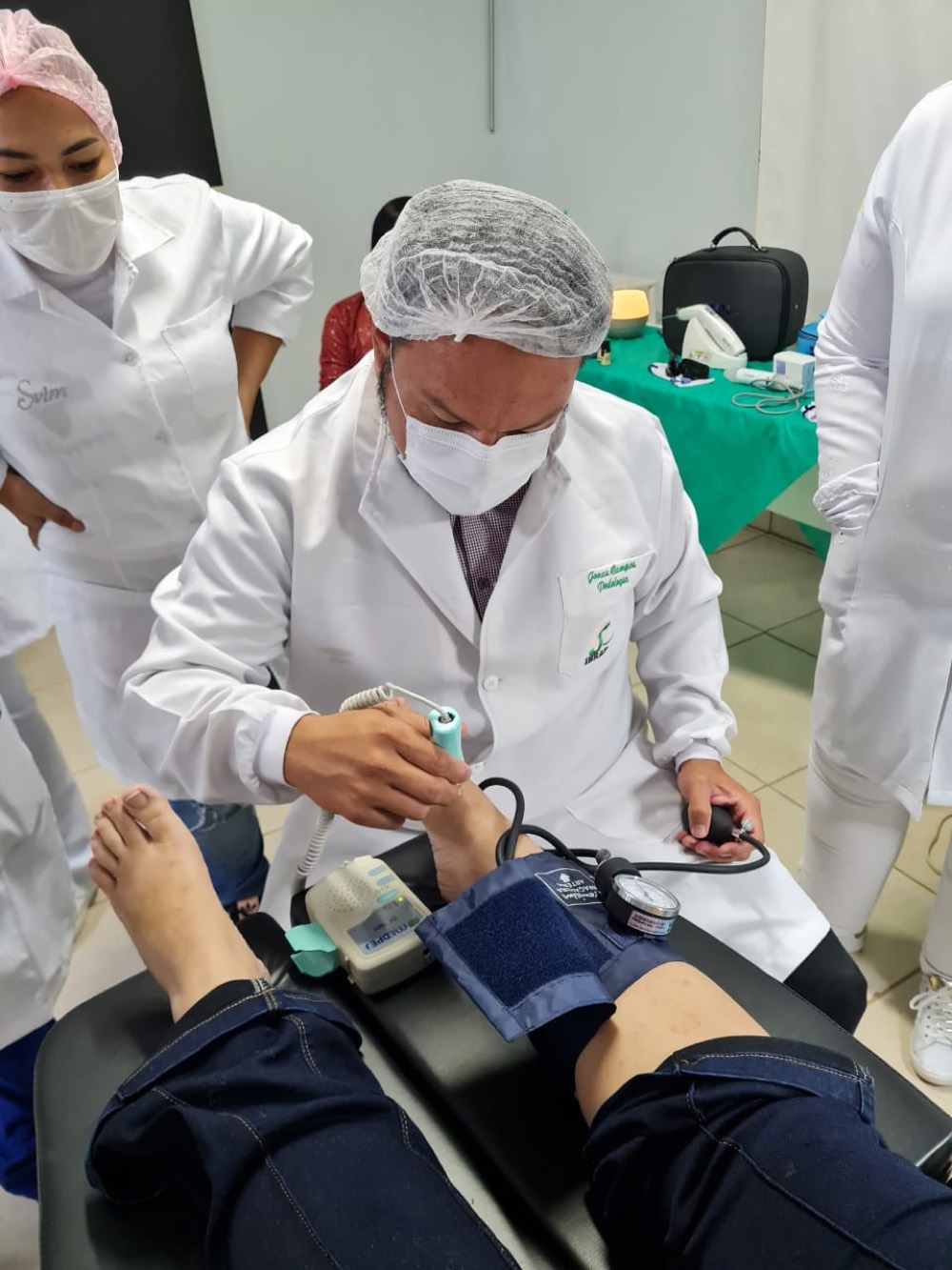 Avaliação vascular com a turma