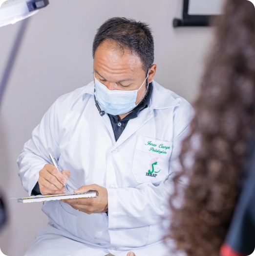 Prof. Jonas Campos atendendo paciente diabético